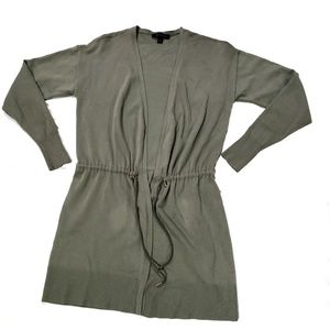 Ann Taylor Pale Green Open Front Cardigan